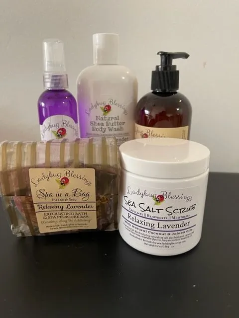 Lavender bath products and body care